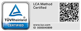 T&Uuml;V Rheinland certified &ndash; LCA Method (ID 0000040899) (logo)